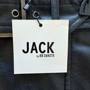 Jack by BB Dakota faux mini leather skirt with buckle